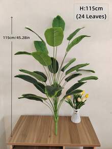 1棵人造热带香蕉树，仿真香蕉树。不含花盆。适合家居和花园装饰。非常适合乔迁庆祝、节日活动、摄影背景、派对装饰、圣诞节、复活节、感恩节、情人节和其他场合。 - 綠色 - 查看 8