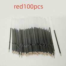 100pcs Ballpoint Pen Refills Blue & Black Color, 0.7mm Ballpoint Refills, Retractable Pen Refills, For Student & Office Supplies Back To School