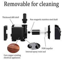 Submersible Aquarium Water Pump|Adjustable Flow Circulation Pump - Aquascaping Tools - View 3
