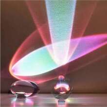 1pc Angel's Eye Crystal Table Lamp, Christmas Projection Lamp, Bedroom Bedside Atmosphere Night Light, Nordic Style Personalized Crystal Lamp, Halloween Decor, Christmas LED Lamp Special Offer, Romantic Live Streaming & Photography Fill Light - Multicolor - View 7