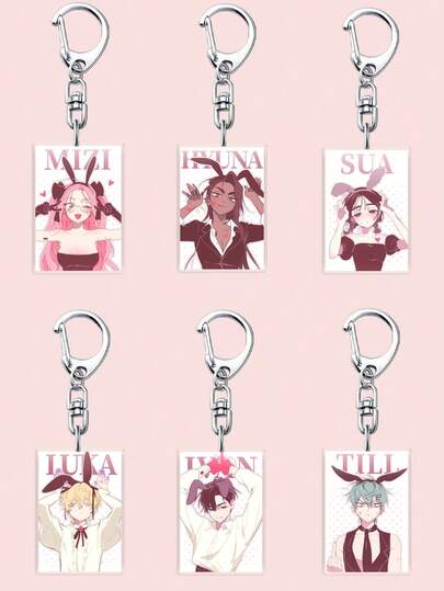 1个可爱亚克力动漫外星人舞台钥匙扣。包包配饰、背包钥匙扣、趣味饰品，也是粉丝礼物的理想之选。适合送给男朋友、女朋友、家人、老师，也是派对礼物和手机装饰的完美选择。友谊钥匙扣/女士钥匙扣/包包挂饰/汽车钥匙扣，姐妹礼物创意