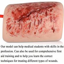 Kit de Entrenamiento para Detener hemorragias 4 Tipos Modelos para el Cuidado de heridas simulación de hemorragias Ejercicios de Control de la Sangre Modelo de sutura para formación A