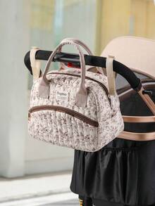 1pc Portable Tote Mommy Bag, Large Capacity Maternity Diaper Bag