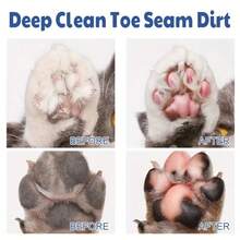 Espuma de limpeza de patas sem enxágue para cães e gatos, shampoo a seco com escova e hidratante, mantém as patas do seu amigo peludo frescas, produtos para higiene canina, suprimentos e acessórios para higiene canina, equipamentos para higiene canina, shampoo para cães, copo para limpeza de patas de cães - Multicolorido - Ver 8