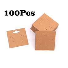 Three-Color Earrings Card Stud Earrings Card Paper Airplane Hole Ornament Jewelry Packaging Cardboard Card