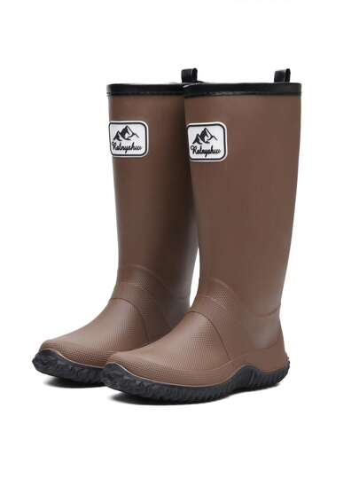 This Women's High-Top Rain Boots Are Soft, Ultra-Thin, Lightweight, And Comfortable. They Can Be Freely Folded And Twisted For Easy Portability. Suitable For Hiking, Boating, Gardening, And Other Outdoor Activities, Providing Waterproof Protection.