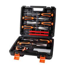 10pcs Anti-Explosion Woodworking Chisels, 6pcs Premium Woodworking Chisels, With Sharpening Guide, Sharpening Stone And Carpenter's Pencil, Professional Woodcarving Tool Set