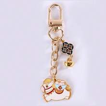 1个动物造型手机挂饰，幸运马钥匙扣吊坠，马年礼物