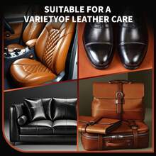 100克皮革护理霜，黑白两色可选，适用于沙发、汽车座椅、夹克、钱包、鞋子、合成革和皮革包袋。 - 100克 - 查看 2