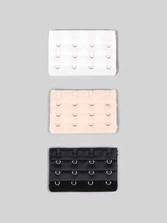 Extensor de sujetador de 3 filas y 4 ganchos, accesorio de lencería para cierre trasero