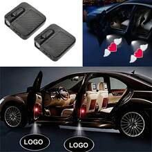 Wireless Car Door Logo Projector - High Definition Laser Welcome Light, With Angel Wings, Carbon Fiber Design, Battery Powered - Multicolor - View 29