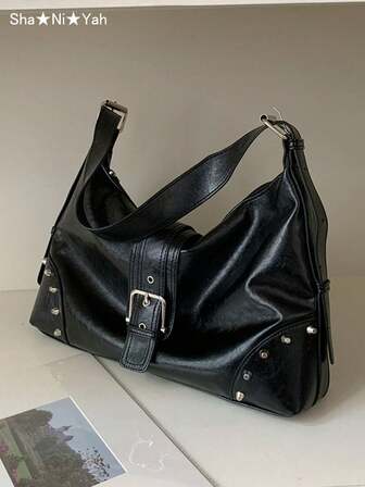 高品质大容量女士手提包，复古时尚单肩包，多功能托特包，适合工作、商务、通勤、上学、购物、聚会、送礼等场合。