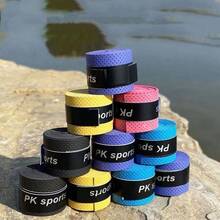 5 piezas Bandas de sudor para raqueta de tenis, Cintas de agarre para bádminton, Envolturas antideslizantes para caña de pescar, Bandas de envolver para mangos de equipos deportivos, Cintas de manillar absorbentes de sudor, Multifuncional y duradero - Multicolor - Ver 3