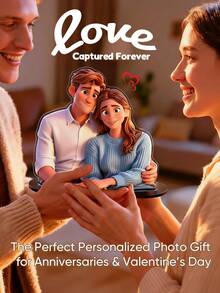 1 tượng chân dung hoạt hình 3D tùy chỉnh, vật trang trí bàn làm việc cá nhân hóa dựa trên ảnh, quà tặng lãng mạn cho bạn trai/bạn gái, các cặp đôi, kỷ niệm, sinh nhật, tượng cặp đôi tùy chỉnh, nhân vật hoạt hình in 3D - Mẫu cặp đôi - Xem 4