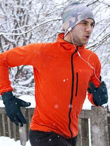 1 Pair Unisex Fashion Autumn/Winter Warm Gloves, Thick Double-Layer Fleece Cold-Proof Touchscreen Gloves, Suitable For Outdoor Sports, Driving, Running, Hiking, Cycling - Multicolor - View 9