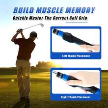 Golf Grip Trainer Right Handed Golf Club Grip Training Aid For Beginners & Pros, Grip Strength Trainer, Golf Swing Trainer Practice Grip Corrector - 彩色 - 查看 4