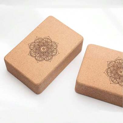 2pcs/1pc High Density Non-Slip Supportive Yoga Blocks, Essential For Yoga, Suitable For Dance Training, Leg Raises, Pilates, Meditation And Indoor Fitness