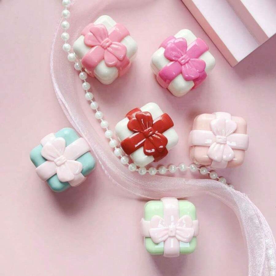 5g tom fyrkantig rosetttub för läppbalsam, gör-det-själv-bärbar rosa krämburk, återfyllningsbar provbehållare för kosmetiskt läppglans - Rosa - Visa 1