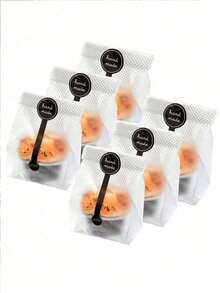 Bộ 10 túi đựng bánh quy trong suốt, thích hợp để đóng gói bánh quy, bánh ngọt, sô cô la, kẹo và đồ ăn nhẹ. Lý tưởng cho các bữa tiệc nướng bánh. Những túi đựng bánh quy, túi đựng thực phẩm và hộp đựng thực phẩm trong suốt này không chỉ thích hợp cho việc làm bánh và đồ dùng học tập, mà còn cho nhiều dịp khác nhau như đựng kẹo, sô cô la, bánh quy, đồ dùng cho tiệc Ngày Valentine, quà tặng Ngày của Mẹ, quà tặng và quà cưới. Kèm theo 10 nhãn dán thủ công. - Xem 7