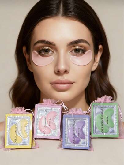 20pcs (10 Pairs) Wedding Gift Set (2 Pcs = 1 Pair), Gel Eye Ice Pack Cooling Eye Pad Care For Eyes, Dark Circles, Smooth Fine Lines Gel Eye Mask Gift For Women, Both Men And Women Can Use