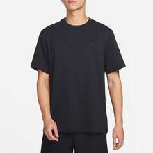 Nike 男士速干透气跑步短袖运动T恤 - 黑色 - 查看 2