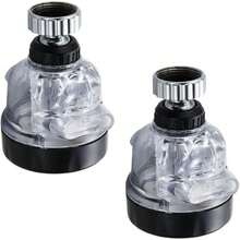 jojofuny 4piezas Faucet Sprayer Rotatable Nozzle Anti-splash Kitchen Aerator with Adjustable Spray Modes Transparent Water-saving Faucet Attachments - 2 - Ver 7