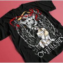 Albedo Overlord Tshirt, Anime Overlord Character, Demon Girl, Succubus, Ainz Ooal Gown, Momonga, Tomb Of Nazarick, Anime Streetwear - 圖片的主色調 - 查看 1