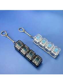 1pc Stress Relief Keyboard Keycap Pendant - Multi-Color Options, With Keyring, Suitable For Mechanical Keyboards - Great Gift For Valentine's Day And Fashion Accessory - Multicolor - View 7