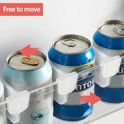 5 Pieces Of Non Perforated And Non Marking Adhesive Installation Refrigerator Partition, Easy To Clean, Oil And Water Stains Can Be Wiped Clean, Reusable, Classified And Stored For Fruits, Vegetables, Beverages, Sauces