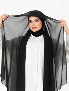 一件式速戴头巾，带磁扣，三合一雪纺围巾/拉法帽，丝滑柔软透气的雪纺面料，适合日常穿着，也适合节日、祈祷、朝圣等场合。 - 多色 - 查看 14