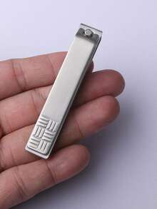 1pc/2pcs Stainless Steel Flat Nail Clipper, Large & Small Size, Suitable For Men And Women - Multicolor - View 5