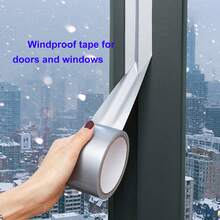 1 Roll Cloth Duct Tape, Windproof Tape, Window Draft Stopper, High Adhesive Thick Residue-Free Tape, High Adhesive Cloth Duct Tape, Single-Sided Strong Adhesive Door & Window Weatherstrip Seal Tape, Wedding Exhibition Carpet - Multicolor - View 4