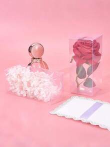 10 PIEZAS Caja de regalo transparente, caja de embalaje de regalo rectangular, perfecta para regalos de cumpleaños, bodas y fiestas de verano