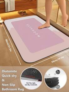 1/2pcs Soft Non-Slip Bathroom Mat, Absorbent Silicone Bathroom Rug, Quick Dry Bath Mat, Halloween Decor Carpet, Room Decor Rug, Autumn Decor Carpet - Multicolor - View 9