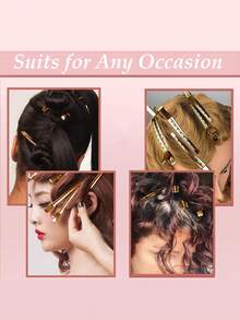 10/5个装黑色金属发夹，女士鳄鱼夹，鳄鱼夹，金属发夹，造型夹，美发配件，DIY发饰 - 黑色 - 查看 3