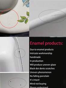 3pcs Multi-Color Enamel Cookware Set, Thick Double-Ear Enamel Cooking Pot, Suitable For Gas & Induction Cooktop, Includes Soup Pot, Milk Pot, Cartoon Cute Enamel Bowl With Handle