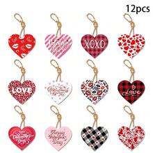24pcs/12pcs/8pcs Valentine's Day Heart Spiral Hanging Decor, Creative Party PVC Spiral Hanging Ornaments, Suitable For Birthday, Valentine's Day Decoration And Prop - Multicolor - View 13