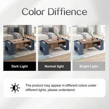 Anthracite Wood Coffee Table With A Handleless Drawer, A Storage Compartment, And A Second Rear Compartment With Double Openings. Ideal For The Living Room, It Offers Ample Storage Space.