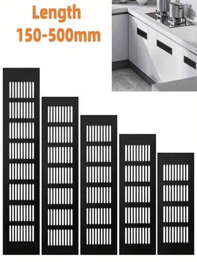 2PCS Aluminum Alloy Cabinet Air Vent Ventilator Grille Decor Cover Closet Shoe Wardrobe Mesh Hole Cover Ornaments Hardware Accessories