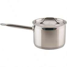 Winware Stainless Steel 4.5 Quart Sauce Pan with Cover - Multicolor - Ver 1