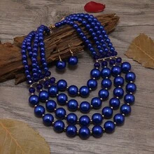 Handmade Multi-Layer Exaggerated Beaded Braided Bohemian Necklace, European And Style, Luxury Evening Party Holiday Jewelry For Women, Acrylic - Multicolor - View 22
