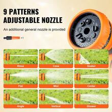 Retractable Hose Reel Water Hose Reel 100'x1/2" 180° Swivel Wall-Mounted,Garden Water Hose Reel With 9-Pattern Nozzle,Automatic Rewind, Lock At Any Length, With Slow Return System - Default - View 6