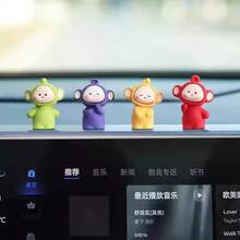 AD 4pcs Cute Baby Decor Ornaments For Car Display Screen, Creative Computer Monitor Accessories, Auto Interior Decoration - Red and Yellow 4 Baby - View 9