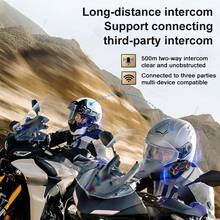 2 piezas/1 pieza Casco de motocicleta Y13 Pro con auriculares inalámbricos Bluetooth 500m Versión Intercomunicador, con Bluetooth inalámbrico BT6.0, iluminación RGB, radio FM, manos libres, cancelación de ruido, batería de larga duración, carga USB-C, compatible con cascos de media/cara completa/todoterreno - Para motocicleta, ciclismo, transporte, carreras - Accesorios de conducción de motocicleta, artículos esenciales de transporte, diseño elegante, estructura duradera, auriculares inalámbricos, entusiastas de la aventura, regalo de Navidad, regalo de Año Nuevo - Y13 Pro (intercomunicador de 500 m) - Ver 9