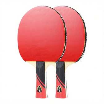 1 st bordtennisracket, långt/kort handtag, med bärväska