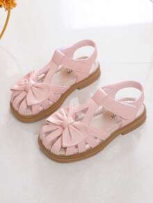 Summer New Kids Sandals, Fashion Versatile Comfortable Lightweight Non-Slip Soft Bottom Girls Sandals - Pink - View 1