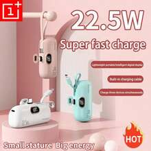 内置连接器和液晶显示屏的快充移动电源，8000mAh 大容量，配备液晶显示屏，支持 20W 快速充电，USB-C 迷你充电器，适用于 17/16/15/14/13/12 和安卓手机，小巧轻便，情人节礼物佳选。 - 彩色 - 查看 2