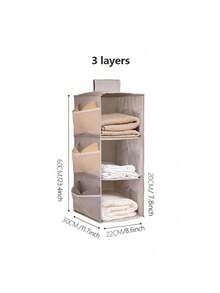 1/2pcs Multi-Functional Hanging Wardrobe Storage Bag, For Storing Clothes, Socks, Underwear, Layered Organization; Can Be Hung On Door - Dorm Essential. Washable, Suitable For Decoration, Holiday, Room, Home, Bedroom, Can Store Dresses, Pants, Shoes, Jeans, Boots, Skirts, Etc. - Multicolor - View 14
