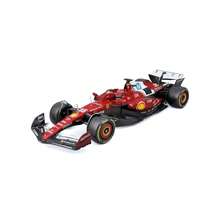 Burago 1/43 2025 Ferrari SF-25 F1 16# Charles Leclerc & 44# Lewis Hamilton Diecast Alloy Formula 1 Racing Car Model (1/43 SF25 16# With Helmet)
