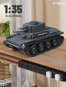 1 Set 38T-A Light Tank Model, Suitable For Ages 14+. Recreates The Classic WWII Light Tank Design, Highly Detailed Like Professional Collector's Models. Suitable For Home Decor, Military Collection, Holiday Gifts, And More. - Multicolor - View 5